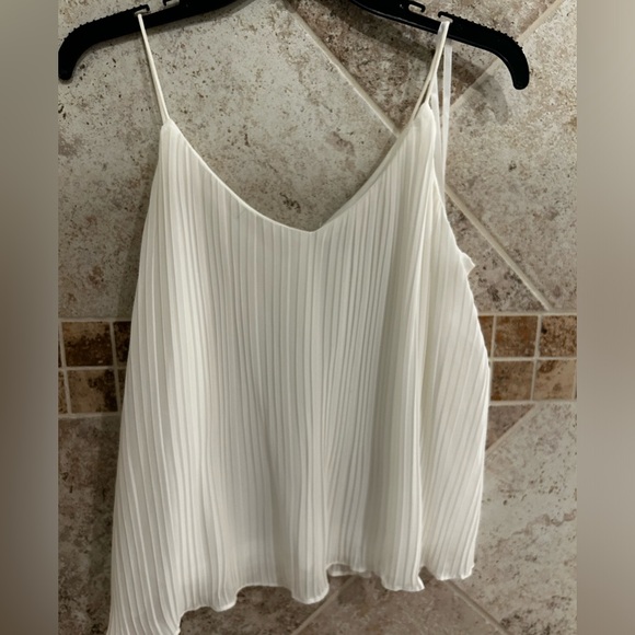 She + Sky Tops - She + Sky pleated tank
